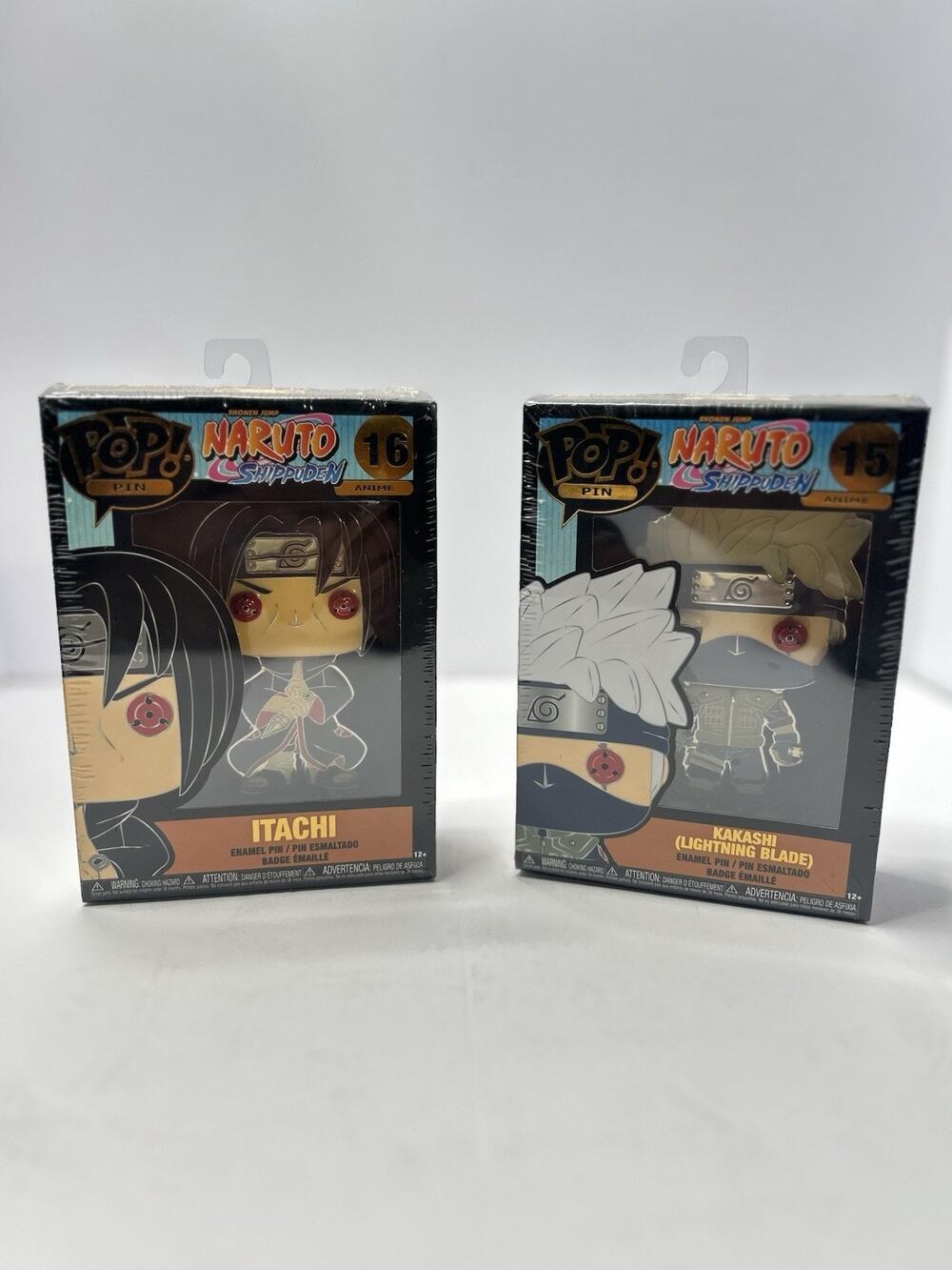 Funko Pop Pin Naruto Shippuden Itachi #16 Kakashi #15 Bundle Lot New Sealed